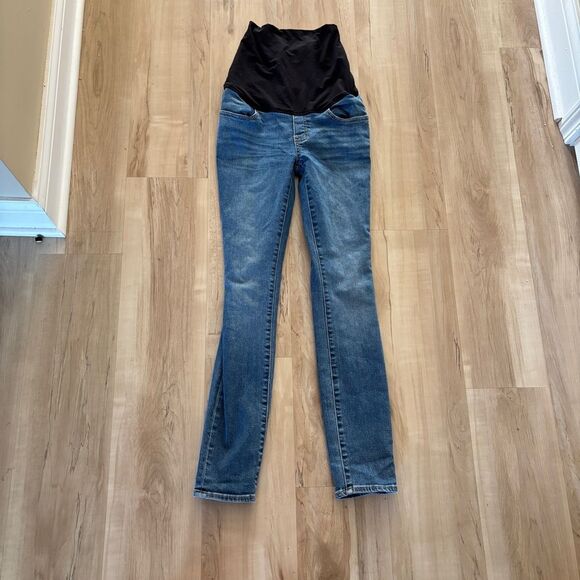 Hatch Women's Blue and Black Jeans - Picture 1 of 5